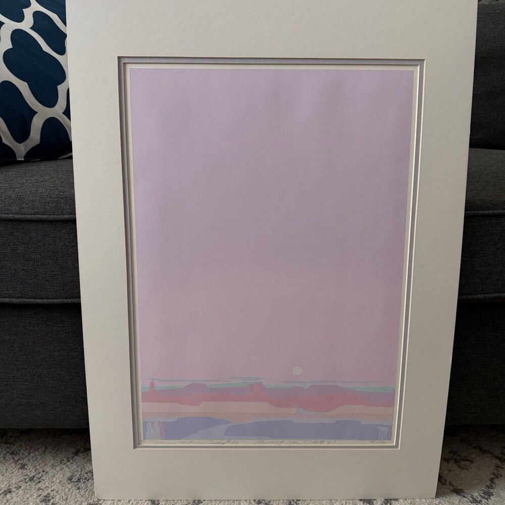 Eugene Saber Morning Star Serigraph Print Art Native American Signed 6/24 28x20”
